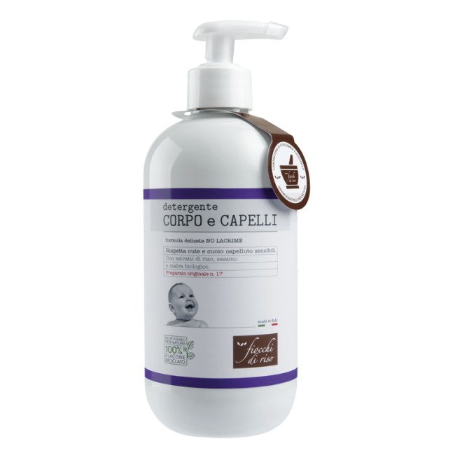 Fiocchi Di Riso Detergente Delicato Corpo Capelli Per Il Neonato 400 Ml Fiocchi Di Riso Detergente Delicato Corpo Capelli Per Il Neonato 400 Ml