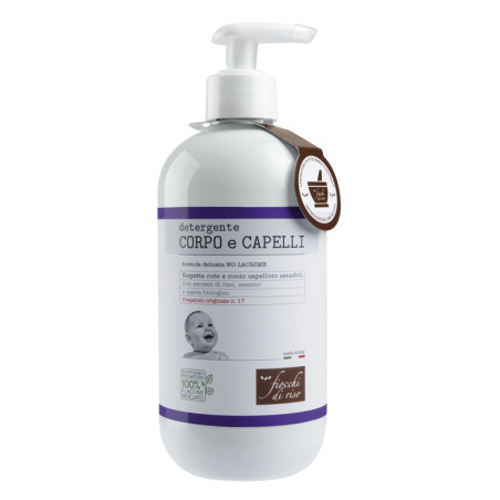 Fiocchi Di Riso Detergente Delicato Corpo Capelli Per Il Neonato 400 Ml