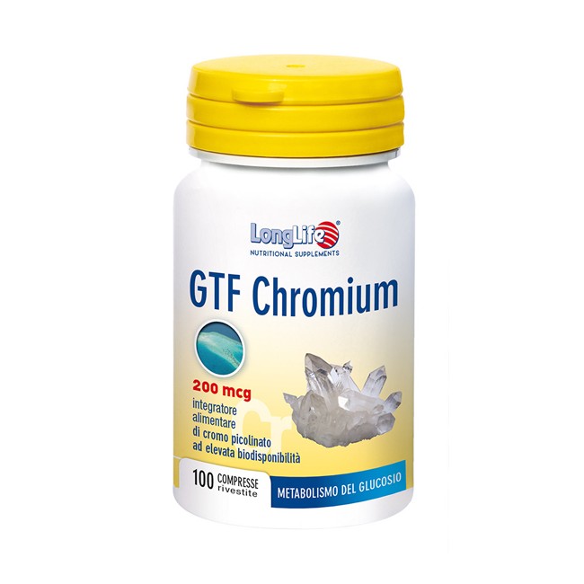 LONGLIFE GTF CHROMIUM 100 COMPRESSE LONGLIFE GTF CHROMIUM 100 COMPRESSE