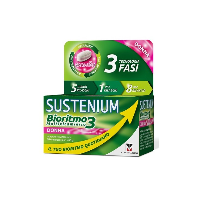 SUSTENIUM BIORITMO3 DONNA ADULTA 30 COMPRESSE SUSTENIUM BIORITMO3 DONNA ADULTA 30 COMPRESSE