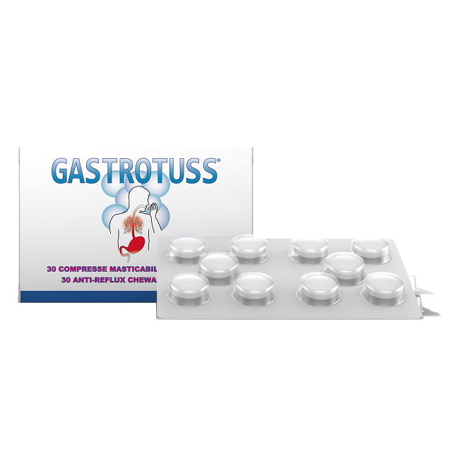 GASTROTUSS ANTIREFLUSSO 30 COMPRESSE MASTICABILI GASTROTUSS ANTIREFLUSSO 30 COMPRESSE MASTICABILI