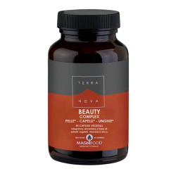 Flacone da 50 capsule di Terranova Beauty Complex Integratore Per La Bellezza Di Capelli Pelle Unghie.
