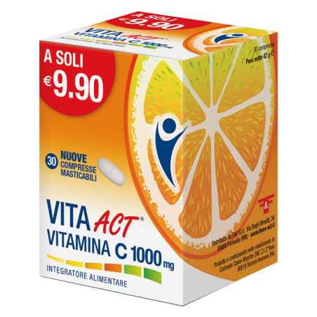 Vita Act Vitamina C 1000 Mg Per il Sistema Immunitario 30 Compresse Vita Act Vitamina C 1000 Mg Per il Sistema Immunitario 30 Compresse
