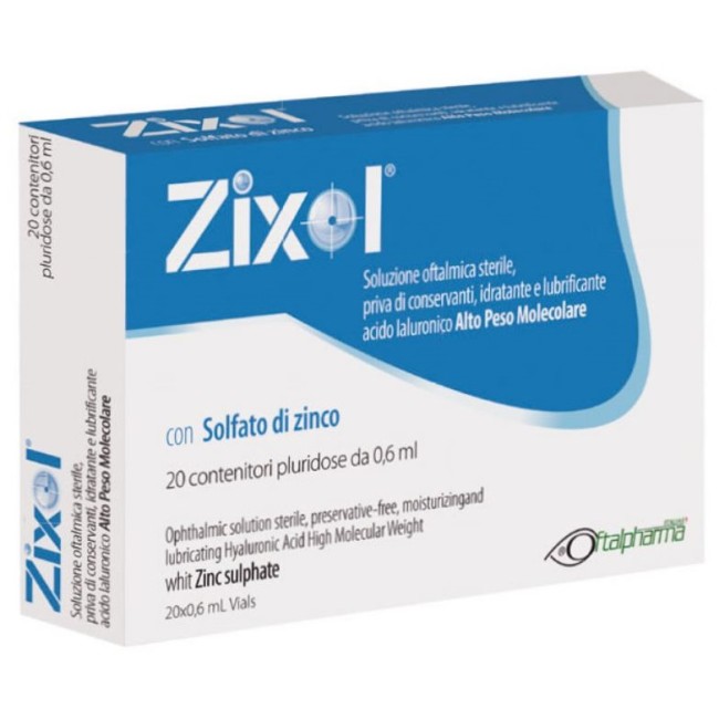 GOCCE OCULARI ZIXOL 20 FLACONCINI 0,6 ML GOCCE OCULARI ZIXOL 20 FLACONCINI 0,6 ML