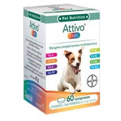 ATTIVO TABS ASTUCCIO DA 60 COMPRESSE ALTAMENTE APPETIBILI