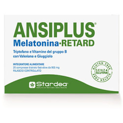 ANSIPLUS RETARD MELATONINA 20 COMPRESSE BISTRATO FAST SLOW 955 MG