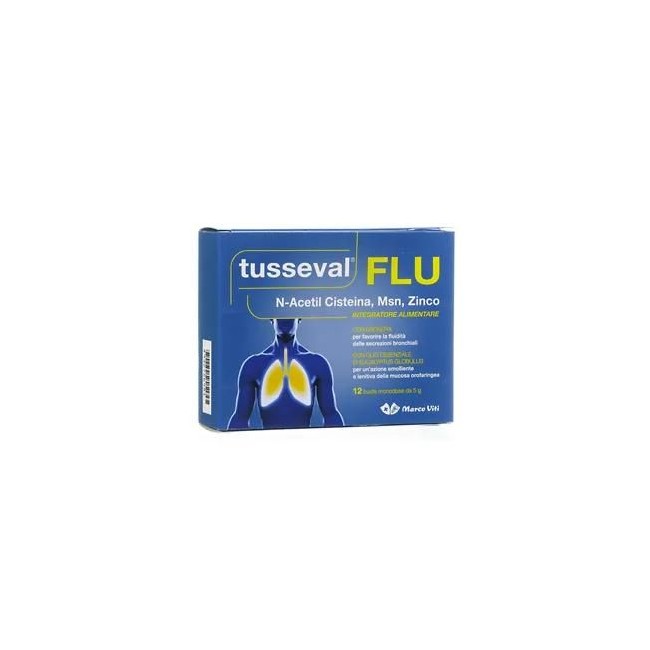 TUSSEVAL FLU 12 BUSTINE SOLUBILI TUSSEVAL FLU 12 BUSTINE SOLUBILI