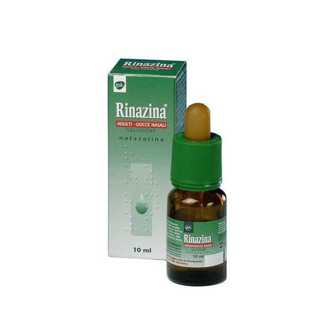Rinazina 0,1% Gocce Decongestionante Nasale 10ml Rinazina 0,1% Gocce Decongestionante Nasale 10ml