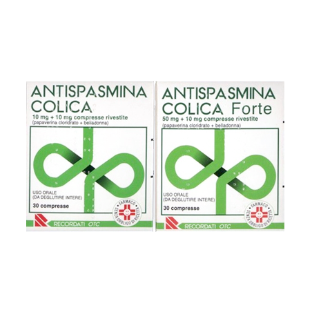 Recordati Antispasmina Colica Forte 50mg + 10mg Trattamento Sintomatico Nelle Manifestazioni Dolorose Apparato Gastro-Enterico 3 Recordati Antispasmina Colica Forte 50mg + 10mg Trattamento Sintomatico Nelle Manifestazioni Dolorose Apparato Gastro-Enterico 3
