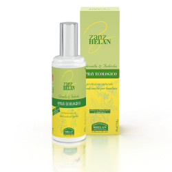 Flacone da 100 ml di Zanzhelan, spray ecologico contro zanzare e insetti pungenti.