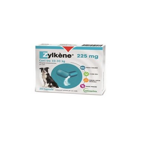 ZYLKENE CANI 20 CAPSULE DA 225 MG ZYLKENE CANI 20 CAPSULE DA 225 MG