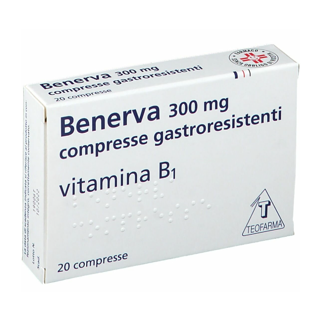 Benerva Vitamina B1 20 Compresse 300mg