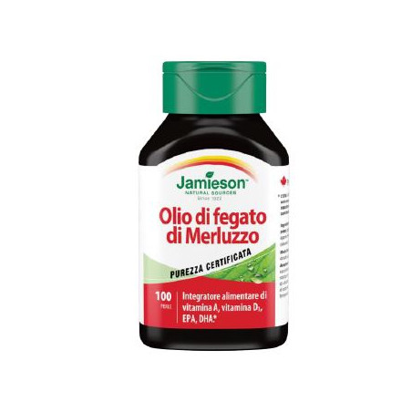 JAMIESON OLIO DI FEGATO DI MERLUZZO 100 PERLE