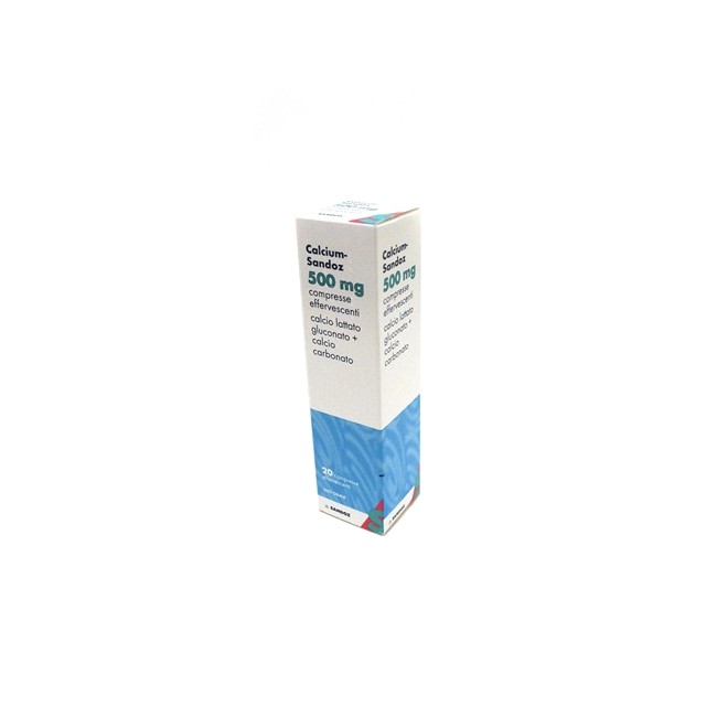 CALCIUM SANDOZ*20CPR EFF 500MG CALCIUM SANDOZ*20CPR EFF 500MG