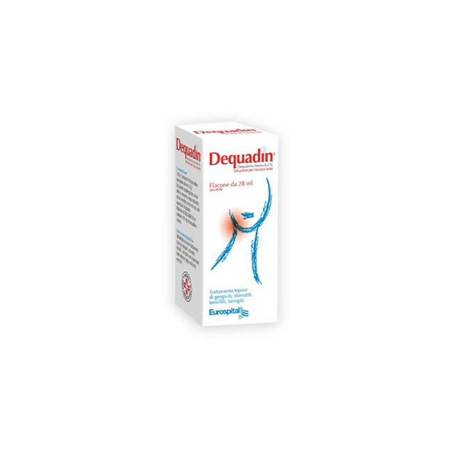 Eurospital Dequadin Soluzione Per Mucosa Orale Trattamento Gengiviti Stomatiti Tonsilliti Flacone 28ml Eurospital Dequadin Soluzione Per Mucosa Orale Trattamento Gengiviti Stomatiti Tonsilliti Flacone 28ml