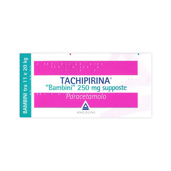 Tachipirina Bambini 250mg Supposte Per Febbre e Dolore 10 Supposte