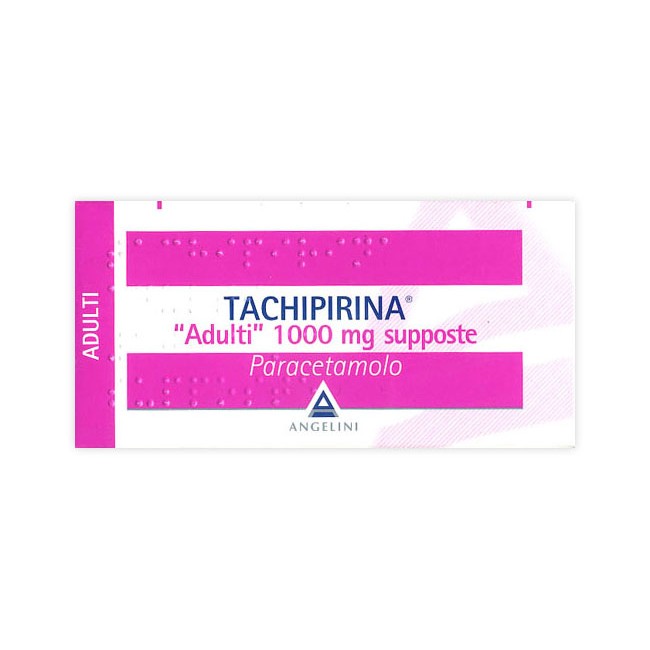 TACHIPIRINA*AD 10SUPP 1000MG TACHIPIRINA*AD 10SUPP 1000MG