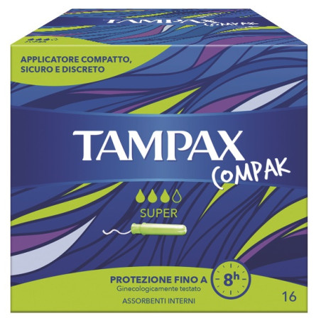 TAMPAX COMPAK SUPER 16 PEZZI TAMPAX COMPAK SUPER 16 PEZZI