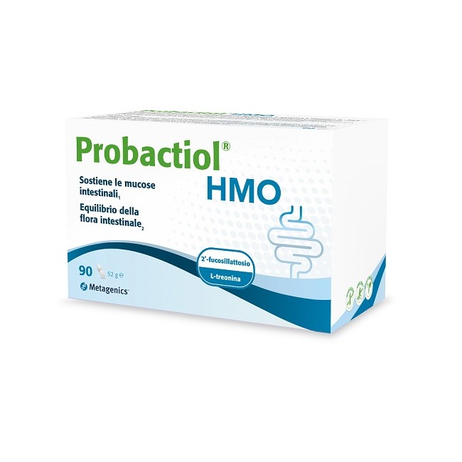 Confezione da 90 capsule di Metagenics Probactiol HMO, integratore per i disturbi intestinali. Confezione da 90 capsule di Metagenics Probactiol HMO, integratore per i disturbi intestinali.