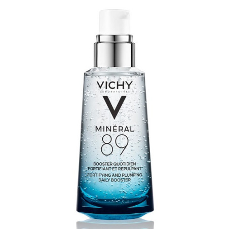 Flacone da 50 ml di Vichy Mineral 89 Siero Viso Idratante Nutriente Con Effetto Illuminante.