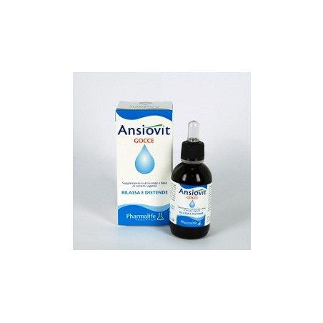 Flacone da 50 ml di Ansiovit Gocce, integratore contro ansia e stati di agitazione. Flacone da 50 ml di Ansiovit Gocce, integratore contro ansia e stati di agitazione.
