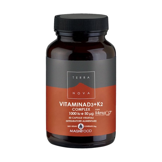 TERRANOVA VITAMINA D3 + K2 50 CAPSULE TERRANOVA VITAMINA D3 + K2 50 CAPSULE