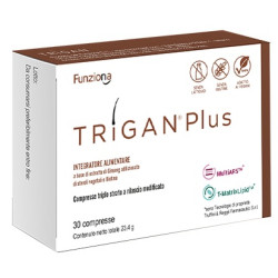 Confezione da 30 compresse di Funziona Trigan Plus Integratore Tricologico Per La Salute Del Cuoio Capelluto.