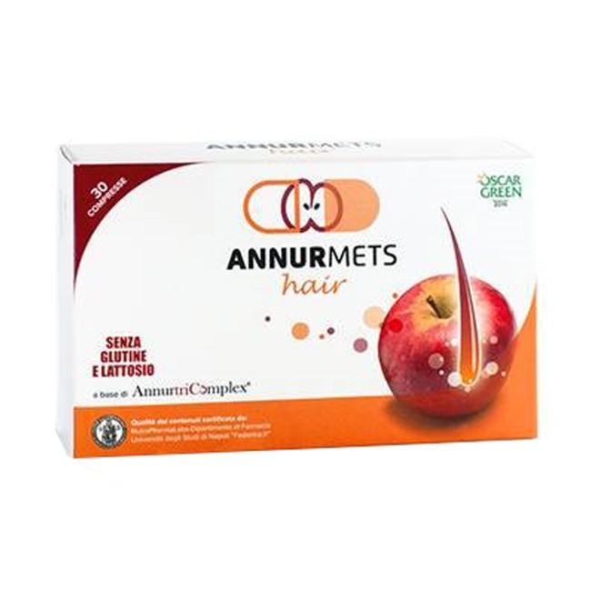 ANNURMETS HAIR 510 MG 30 COMPRESSE ANNURMETS HAIR 510 MG 30 COMPRESSE