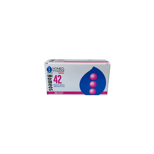 Confezione convenienza da 30 tubi monodose di Homeos 42 medicinale omeopatico per le difese immunitarie Confezione convenienza da 30 tubi monodose di Homeos 42 medicinale omeopatico per le difese immunitarie