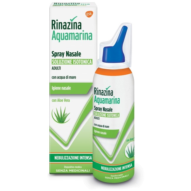 RINAZINA AQUAMARINA ISOTONICA ALOE SPRAY NEBULIZZAZIONE INTENSA 100 ML RINAZINA AQUAMARINA ISOTONICA ALOE SPRAY NEBULIZZAZIONE INTENSA 100 ML