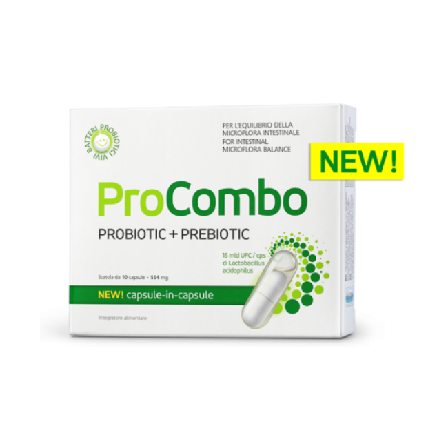 Procombo Integratore Per Il Benessere Dell'Intestino 10 Capsule Procombo Integratore Per Il Benessere Dell'Intestino 10 Capsule