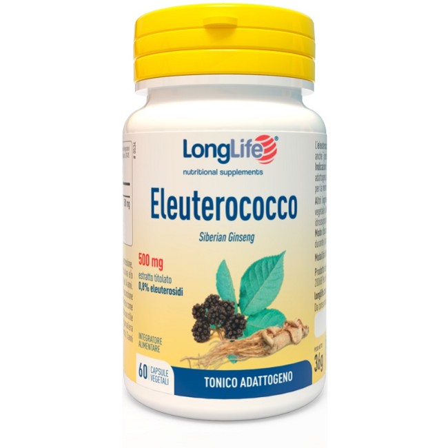LONGLIFE ELEUTEROCOCCO 0,8% 60 CAPSULE 500MG LONGLIFE ELEUTEROCOCCO 0,8% 60 CAPSULE 500MG