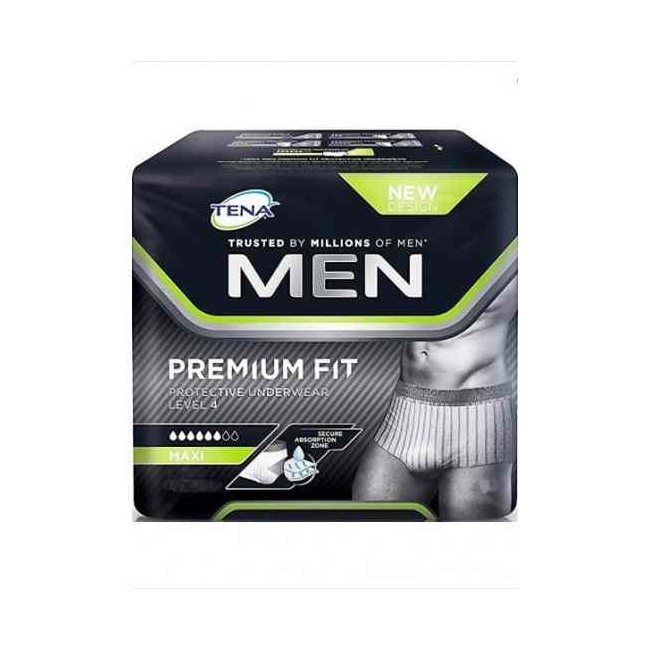 Mutandina Assorbente Maschile Tena Men Premium Fit Livello 4 Taglia Large 8 Pezzi