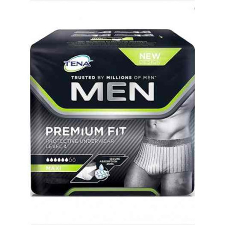 Mutandina Assorbente Maschile Tena Men Premium Fit Livello 4 Taglia Large 8 Pezzi
