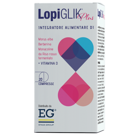 Confezione da 20 compresse di Lopiglik Plus integratore per abbassare il colesterolo Confezione da 20 compresse di Lopiglik Plus integratore per abbassare il colesterolo