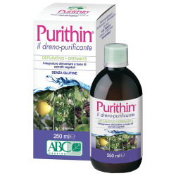Flacone da 250 ml di Purithin Integratore Diuretico e Purificante.