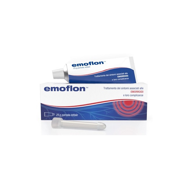 Emoflon Pomata Rettale Per Ragadi Anali Ed Emorroidi Con Applicatore 25 Grammi