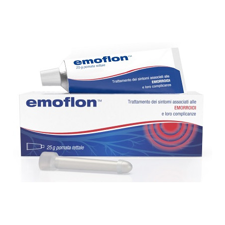 Emoflon Pomata Rettale Per Ragadi Anali Ed Emorroidi Con Applicatore 25 Grammi