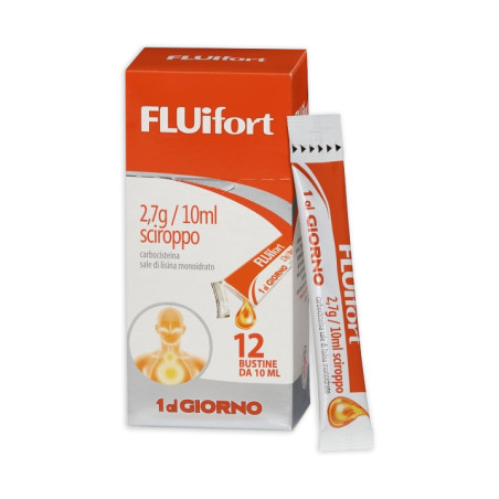 Fluifort 2,7g/10ml Sciroppo In 12 Bustine Fluifort 2,7g/10ml Sciroppo In 12 Bustine