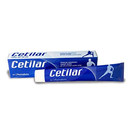 Tubo da 50 ml di Pharmanutra Cetilar Crema, prodotto utile per ridurre il dolore a muscoli, articolazioni e tendini.