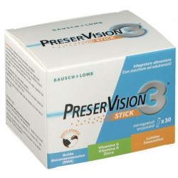 Confezione 30 stick di Preservision 3, integratore per la salute degli occhi.