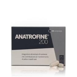 Confezione da 30 compresse di Anatrofine 200 Integratore Per Il Benessere Di Unghie e Capelli.