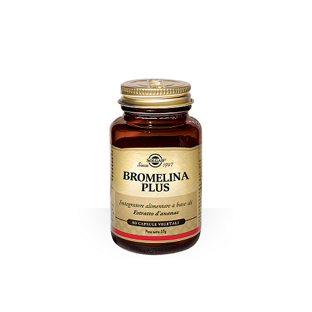 Barattolo da 60 capsule di Solgar Bromelina Plus, integratore per digestione e gonfiore. Barattolo da 60 capsule di Solgar Bromelina Plus, integratore per digestione e gonfiore.