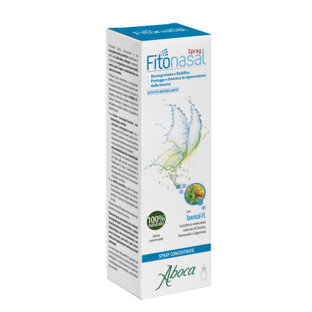 Flacone da 30 ml di Fitonasal Spray Concentrato per congestione nasale.