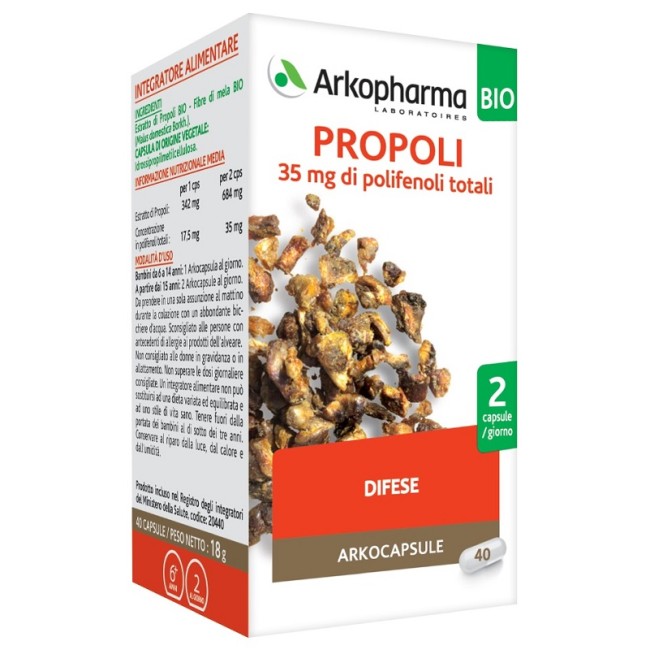 ARKOPHARMA PROPOLI BIO 40 CAPSULE ARKOPHARMA PROPOLI BIO 40 CAPSULE