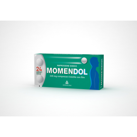 Momendol Farmaco Antinfiammatorio Antidolorifico Per Cervicale e Mal Di Schiena Naprossene Sodico 220 Mg 24 Compresse Momendol Farmaco Antinfiammatorio Antidolorifico Per Cervicale e Mal Di Schiena Naprossene Sodico 220 Mg 24 Compresse
