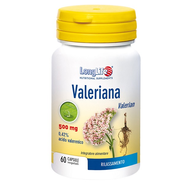 LONGLIFE VALERIANA 60 CAPSULE 500 MG LONGLIFE VALERIANA 60 CAPSULE 500 MG