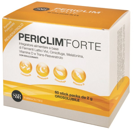 Astuccio da 60 stick di Periclim Forte, integratore per la menopausa.