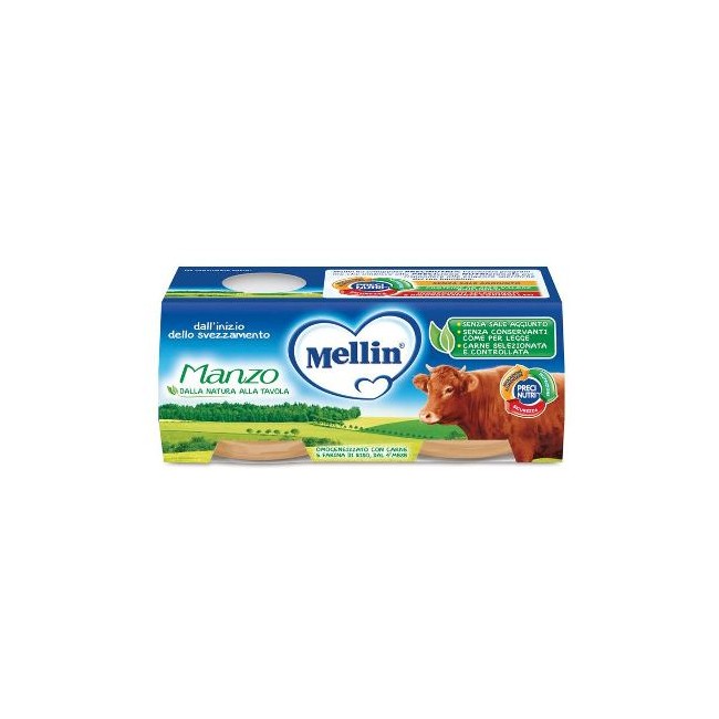 MELLIN OMOGENEIZZATO MANZO 2 X 80 G MELLIN OMOGENEIZZATO MANZO 2 X 80 G