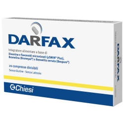 Confezione da 20 compresse di Darfax, integratore per gambe gonfie e problemi circolatori.